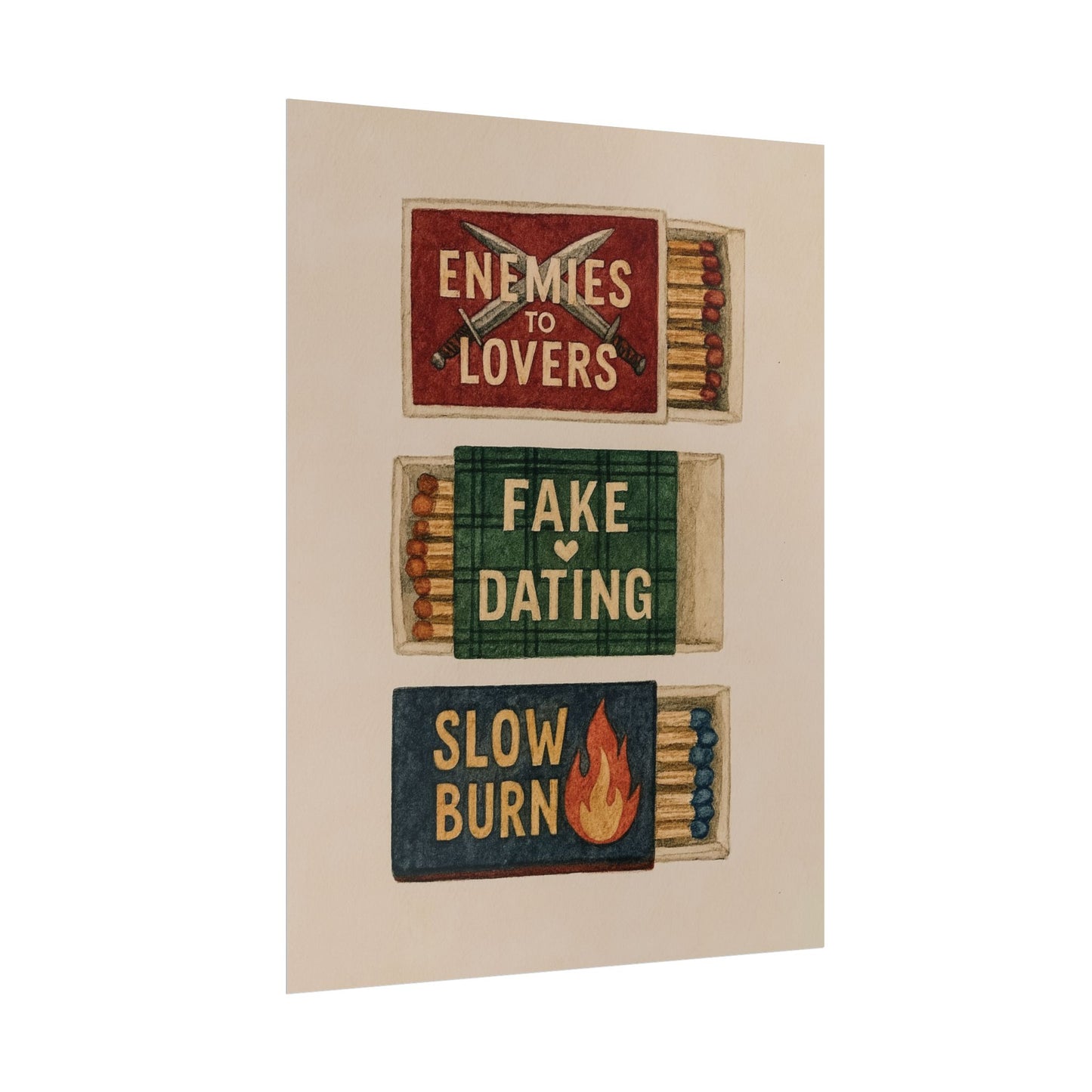 Matchbox: Book Trope Prints