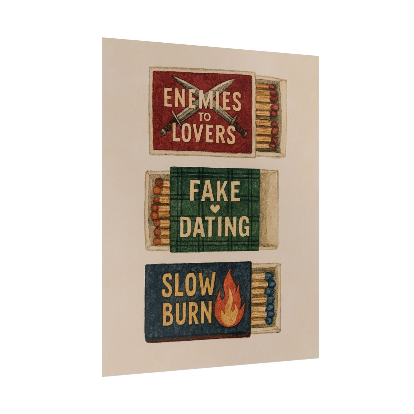 Matchbox: Book Trope Prints