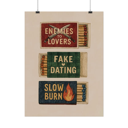 Matchbox: Book Trope Prints