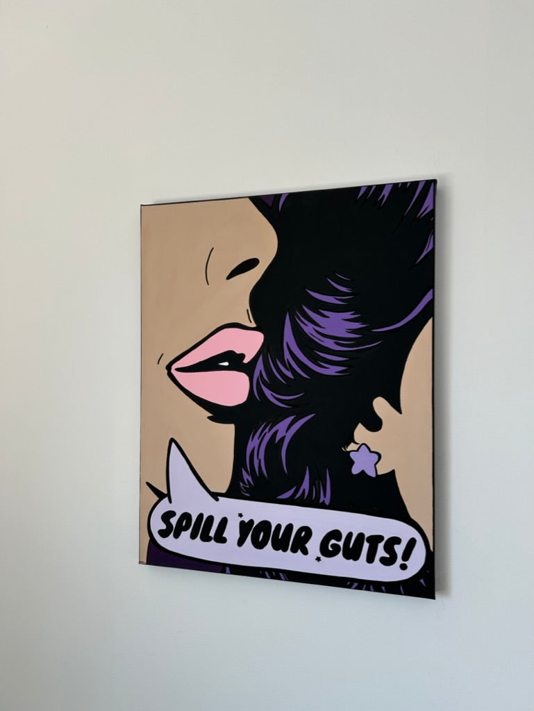 Spill Your Guts Abstract good Art Painting