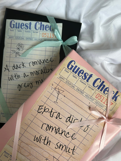 Dark Romance Guest Check Blind Date with a Book